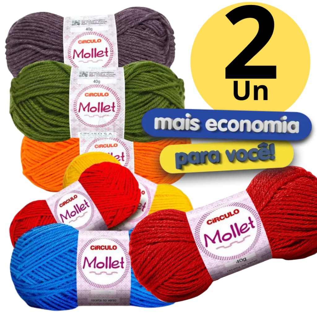 Fio Lã Mollet 40g Circulo