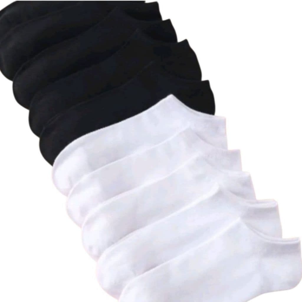 kit de 12 pares de meias soquete  preto, branco tamanho 35 ao 40