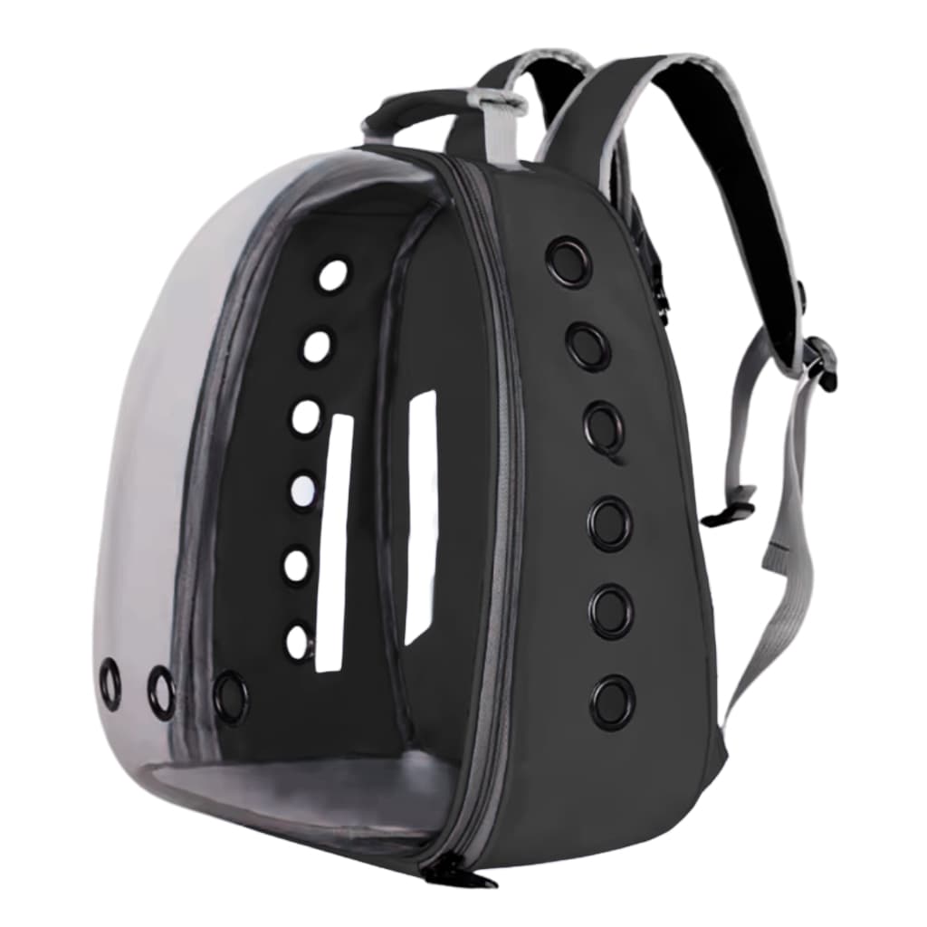 Mochila Pet Visão Panorâmica Design Respirável e Espaçoso aves calopsita, ring neck, papagaio