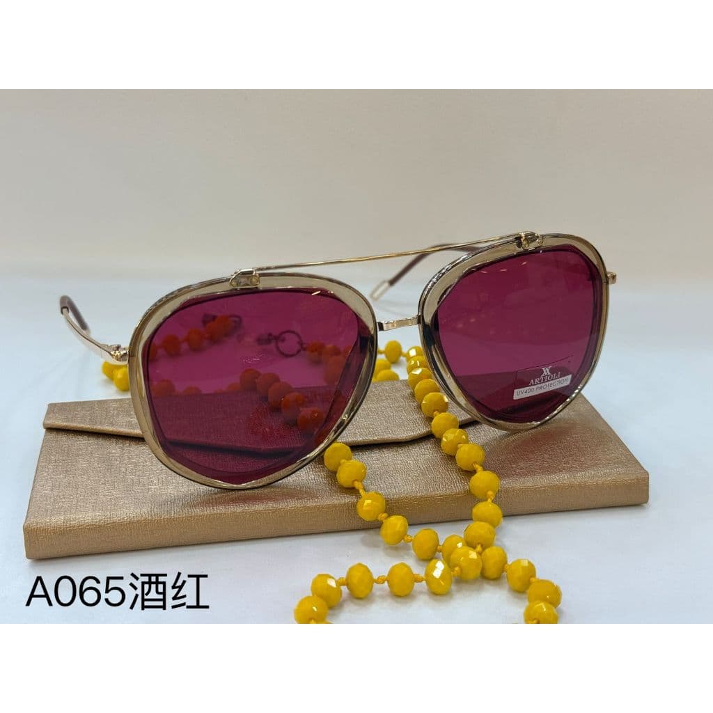 ÓCULOS DE SOL COM LENTES VERMELHAS TIMO | A056 / A043 C1 / A039