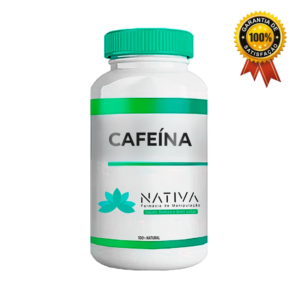 Cafeína 200mg Em Cápsulas Pura 100% Natural Suplemento Treino E Energia