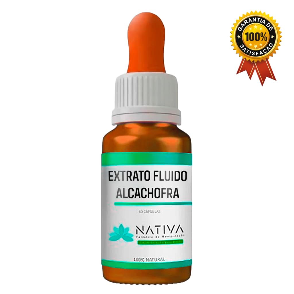 Extrato Fluido De Alcachofra Conta Gotas 30ml Antiestresse