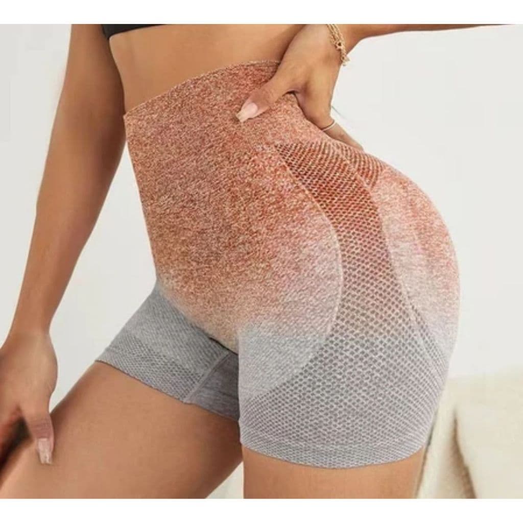 Short Fitness Academia Degrade Cintura Alta Levanta Bumbum