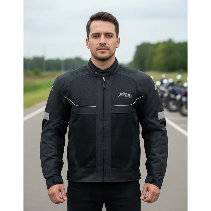 Jaqueta Motociclista Xtroy Verão Com Bolso e Proteção
