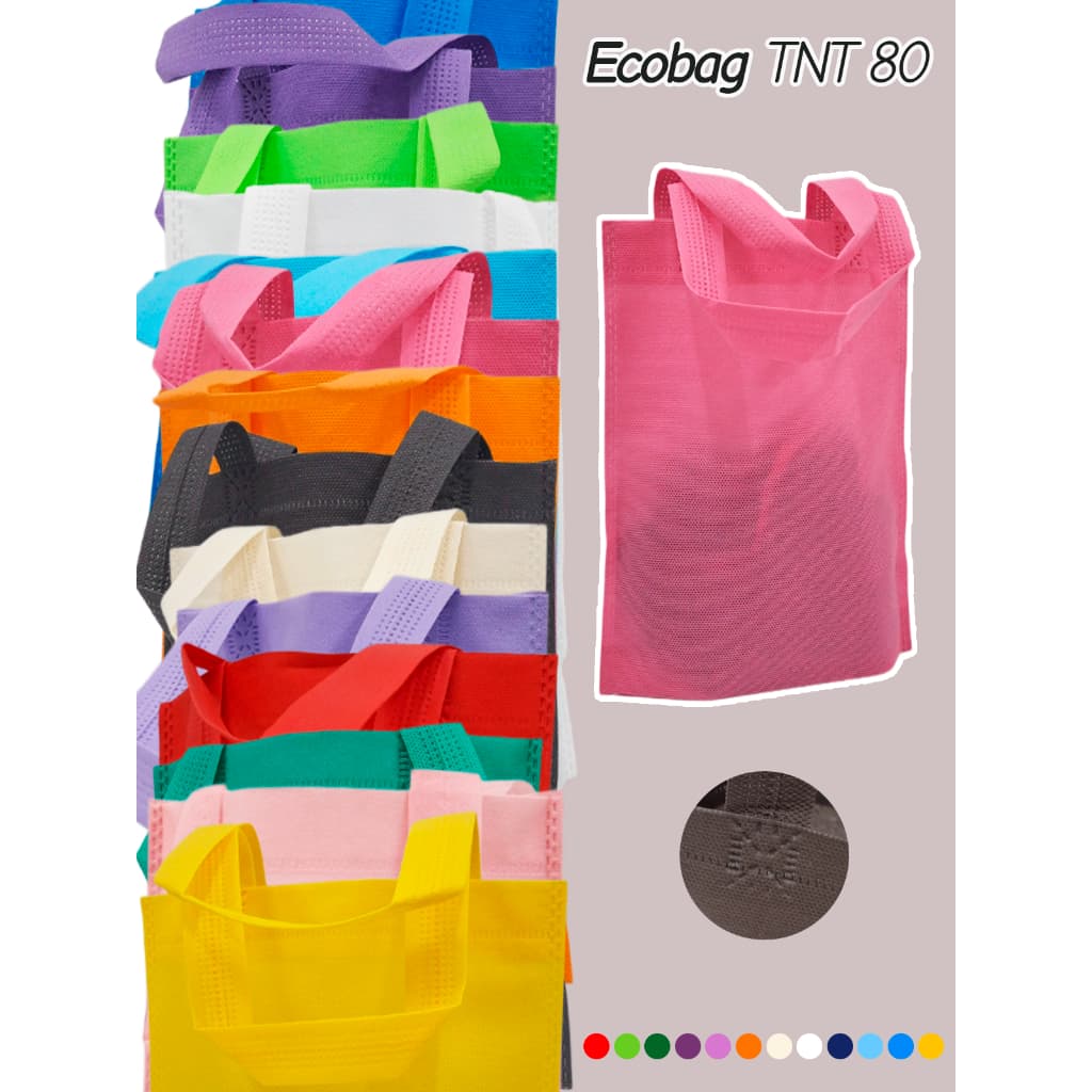 Sacolas Ecobag Tnt Com Alças Tamanho 20x25 Atacado Festa Lembrancinha