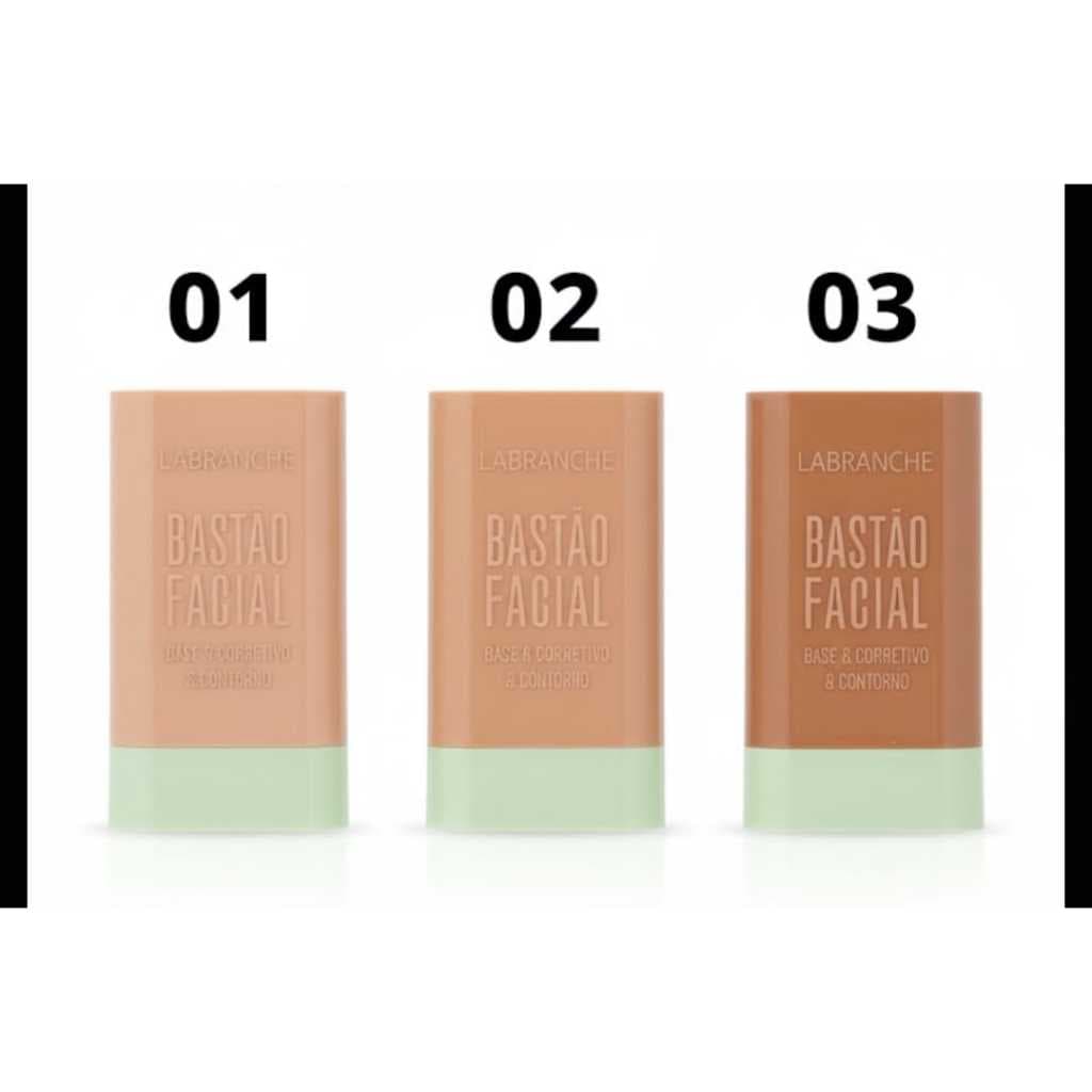 Bastão - Base, Contorno e Corretivo 3 em 1 Labranche 01, 02 e 03 -  18g