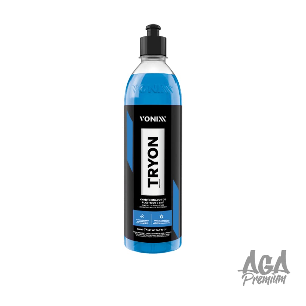 Vonixx Tryon 240ml & 500ml - Lançamento Vonixx Condicionador Automotivo 3 em 1, Plásticos Internos, Externos e Borrachas