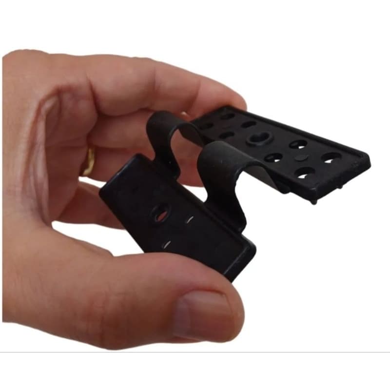 50 clips conector presilha tela sombrite agrocortina garagem jardim
