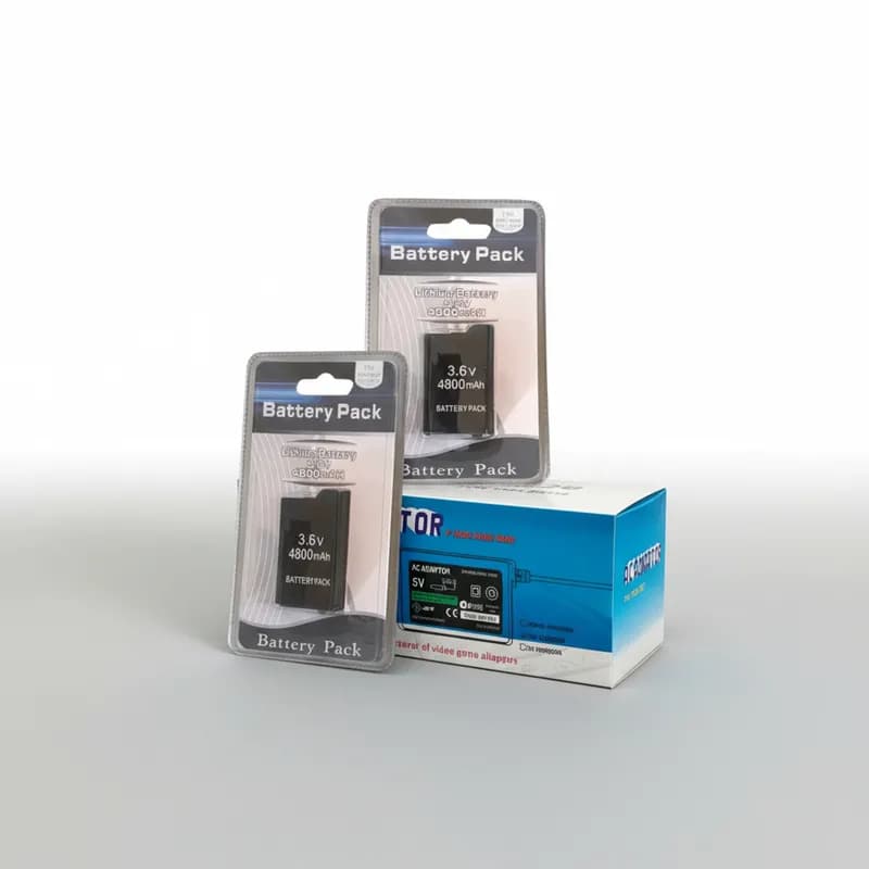Kit Fonte de Alimentação Carregador + 2 Unidades Recarregáveis para PSP 2000 3000 3001 3010