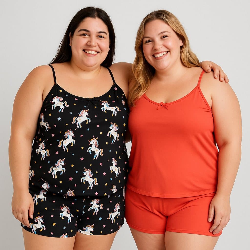 Kit 2 Baby Doll EXGG - Pijama Feminino Adulto | Moda Feminina