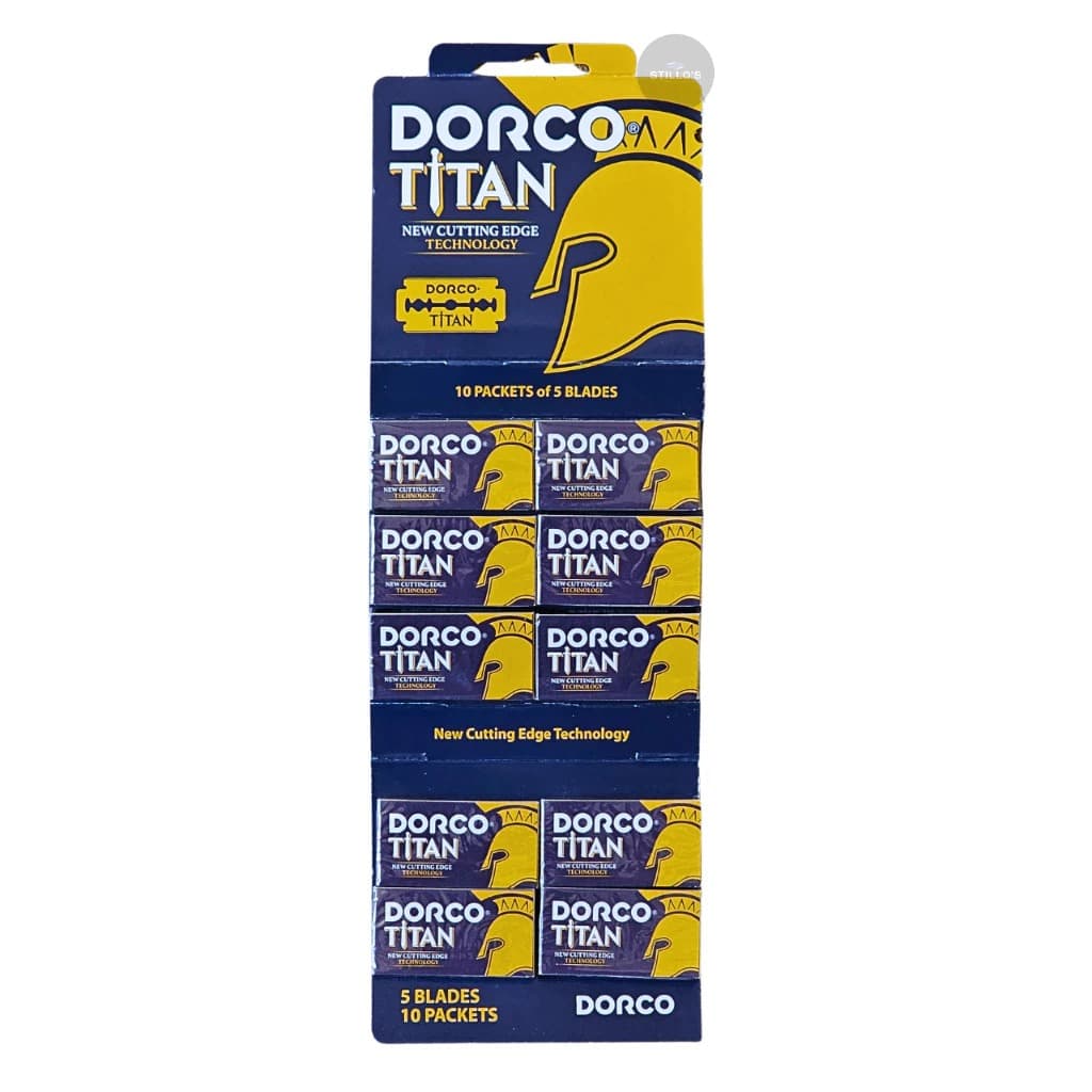Cartela de Lâmina para Barbear 50 Unidades Dorco Titan