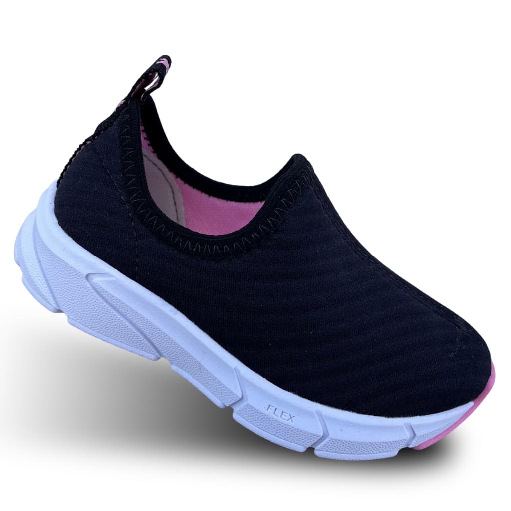 Tênis Infantil Feminino SEM CADARÇO macio confortável  KIDY PLAY RESPITEC 411181