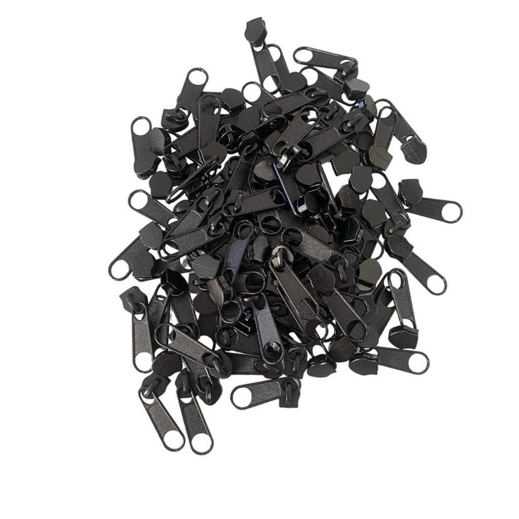 100 unidades Cursor Para Zíper Grosso N. 5 / 6 Bolsa Mochila Roupa