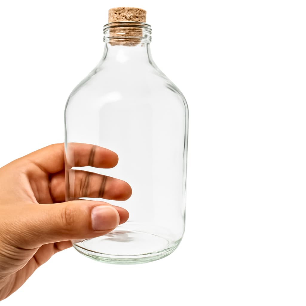 10 Garrafas vidro 500ml graduado sais de banho terrário artesanato suco