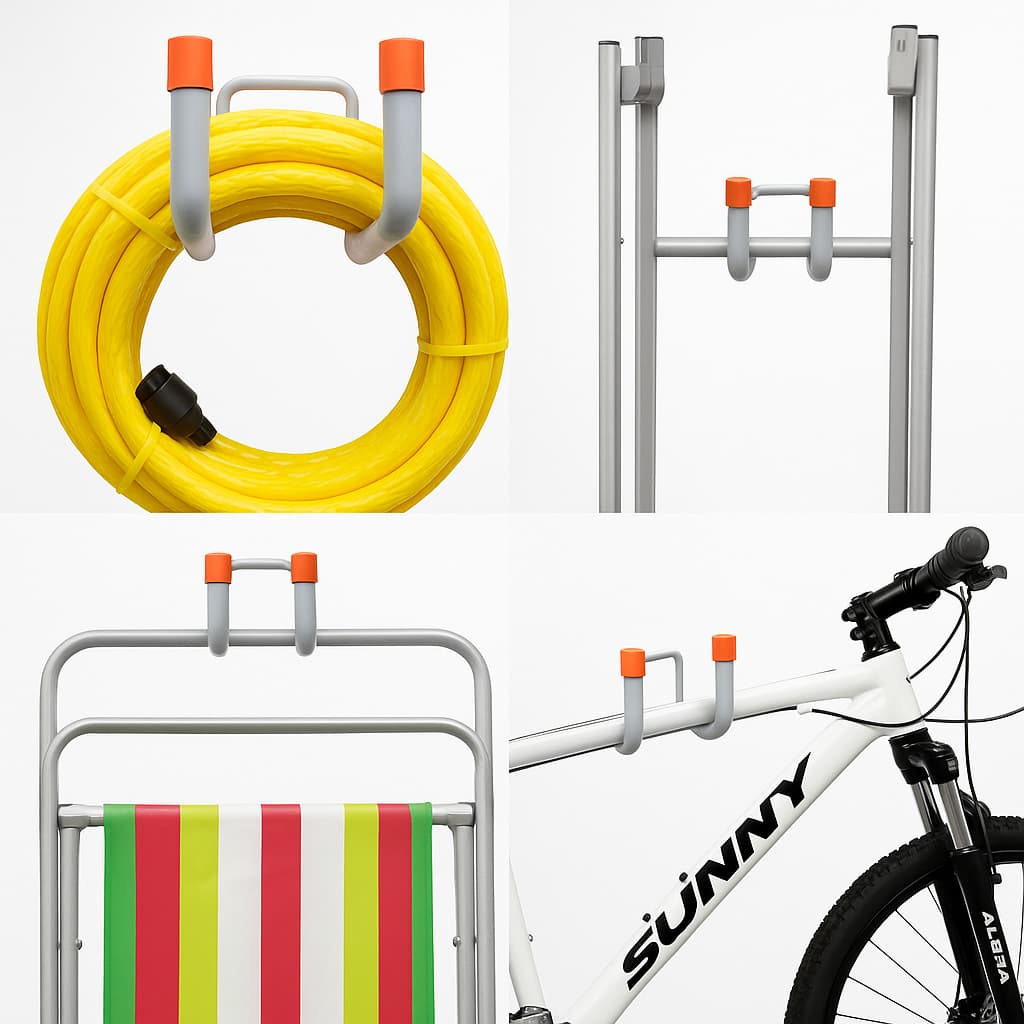 Suporte Gancho 30kg P/ Pendurar Escada Bicicleta Mangueira