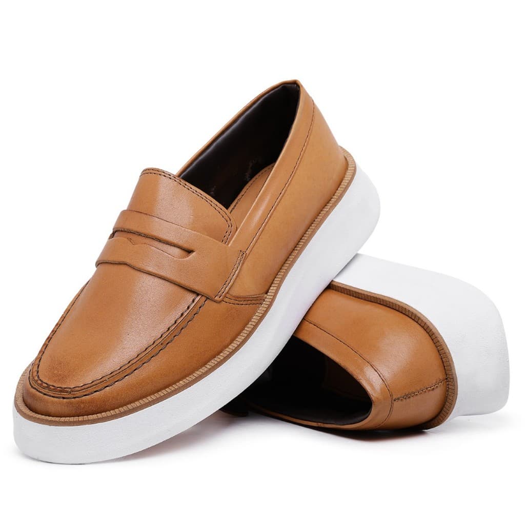 Sapato Oxford Casual Social Despojado com Gravata Esporte Fino Moderno