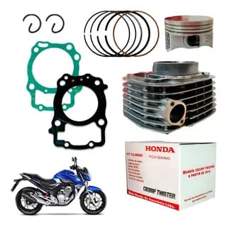 KIT CILINDRO MOTOR CB250F TWISTER ORIGINAL HONDA 2016 a 2022