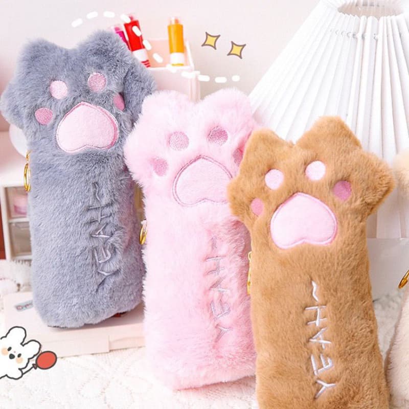 Estojo De Lápis Caixa de lápis de Pata de Gato Bonito para caneta Papelaria Material para estudantes
