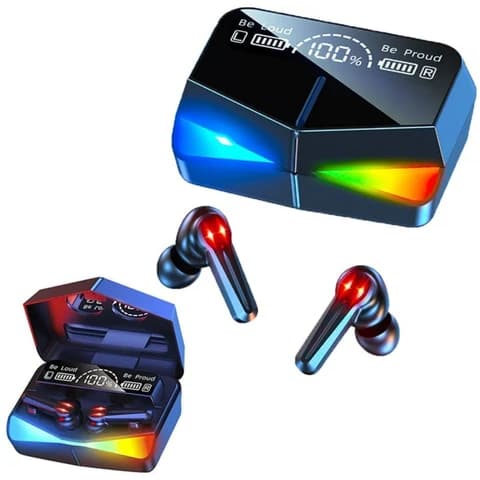 Fone de ouvido Bluetooth Sem Fio TWS M28 Gamer com Microfone e Cancelamento de Ruído Som Potente PRT