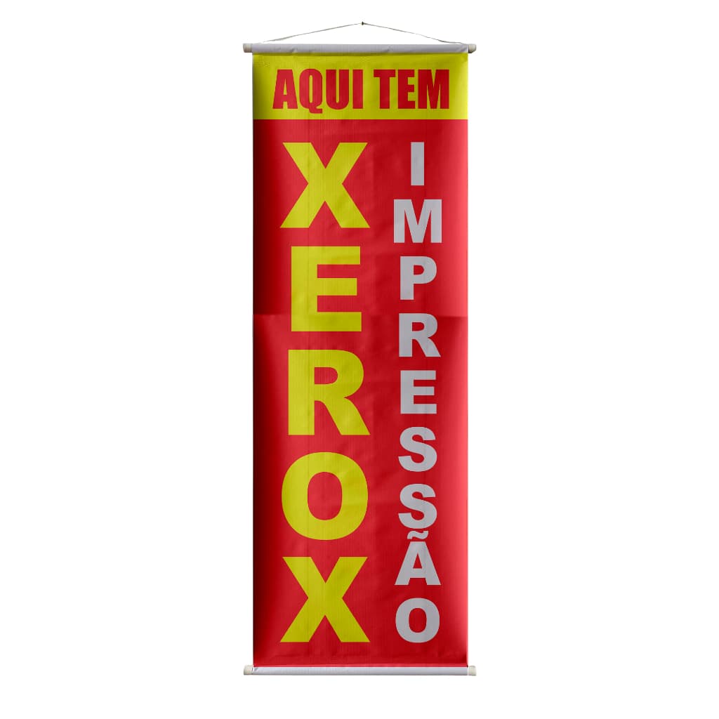 Banner Comercio c/Tubete para Divulgação Xeros