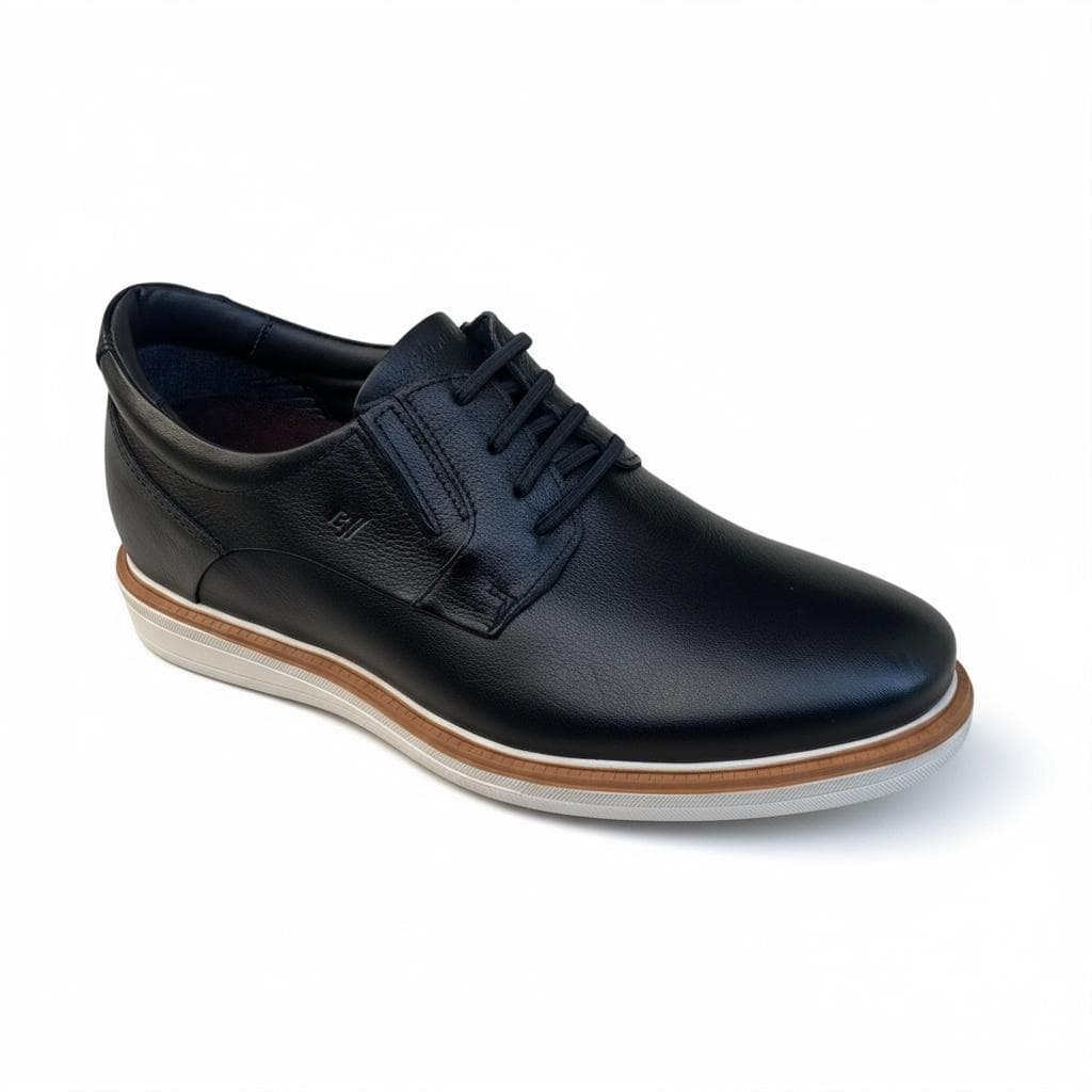 Sapato de Couro Masculino Rafarillo Altura 7 Cm Elegância e Sofisticação