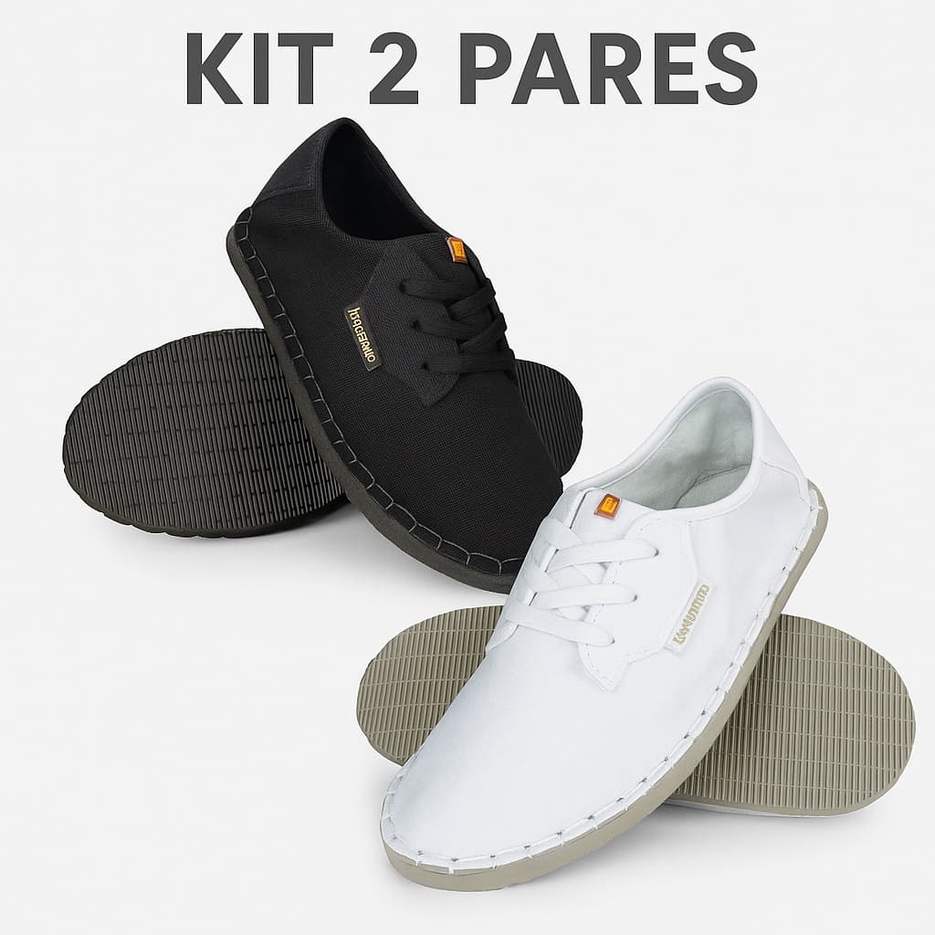 KIT ALPARGATAS TÊNIS MASCULINO E FEMININO UNISSEX