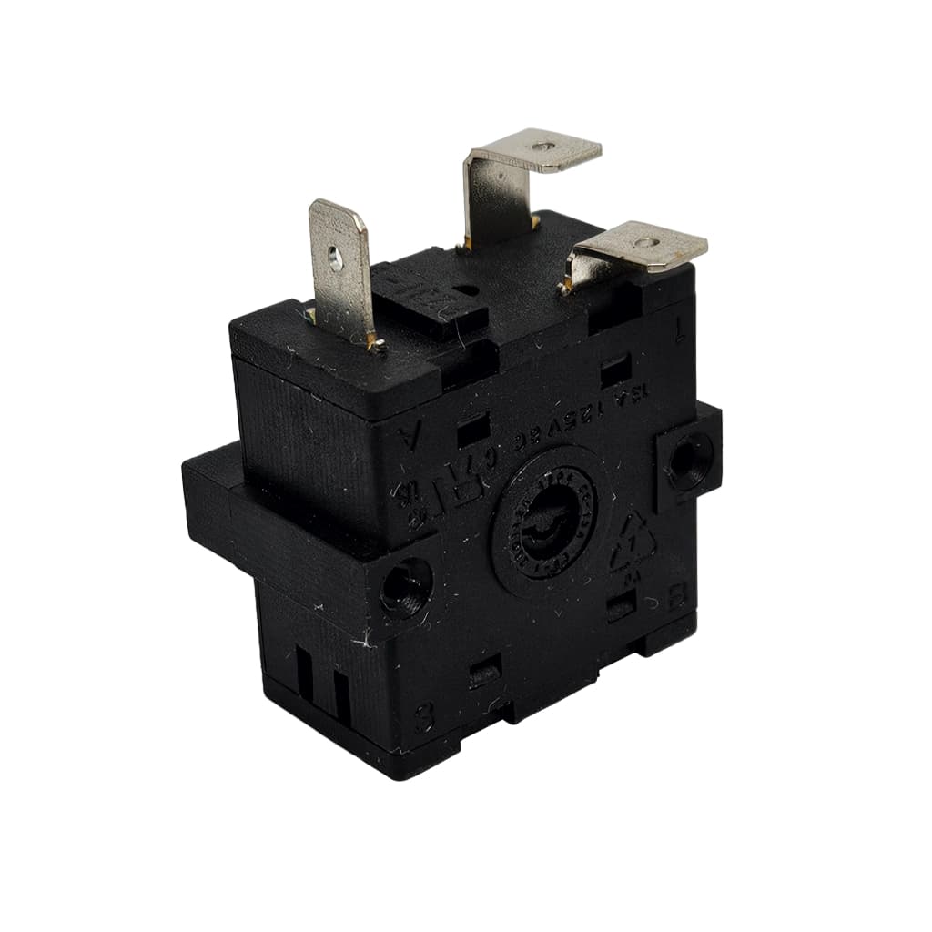 CHAVE SELETORA P/FORNO ELETRICO 16A 3 TERMINAIS 4 POSIÇOES (FZ31-9 GIRO DE 1/4 DE VOLTA / "GIRO CURTO")