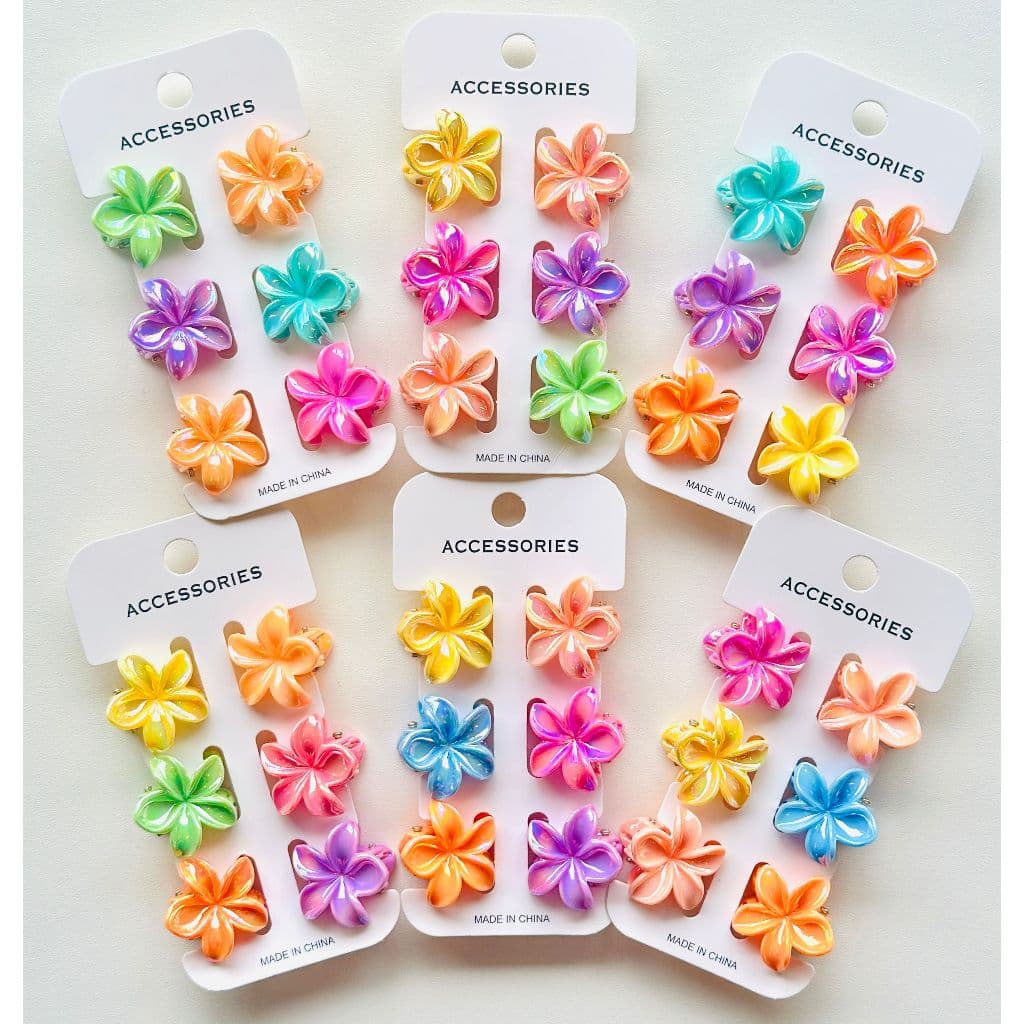 Kit 6/12/18/24/30/36unidades Mini Presilhas de Cabelo Coloridas e Fofas Linda 2.5cm