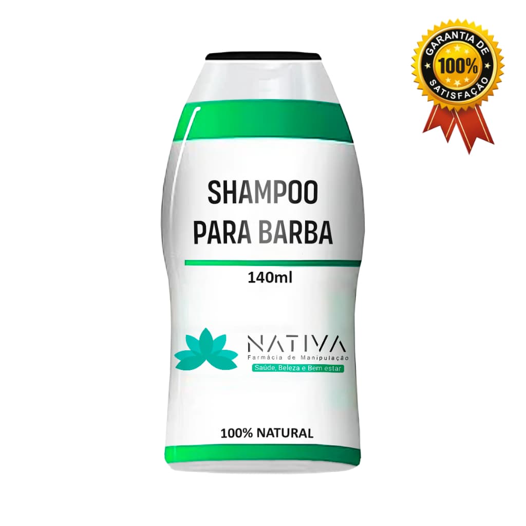 Shampoo Para Barba Fragrância De Camomila E Menta 140ml Limpeza Profunda