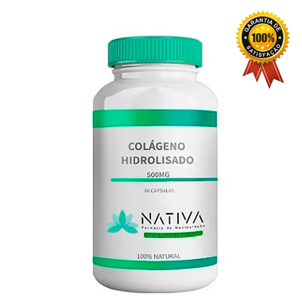 Colágeno Hidrolisado Em Cápsulas Para Cabelo Pele E Ossos 90 Cápsulas