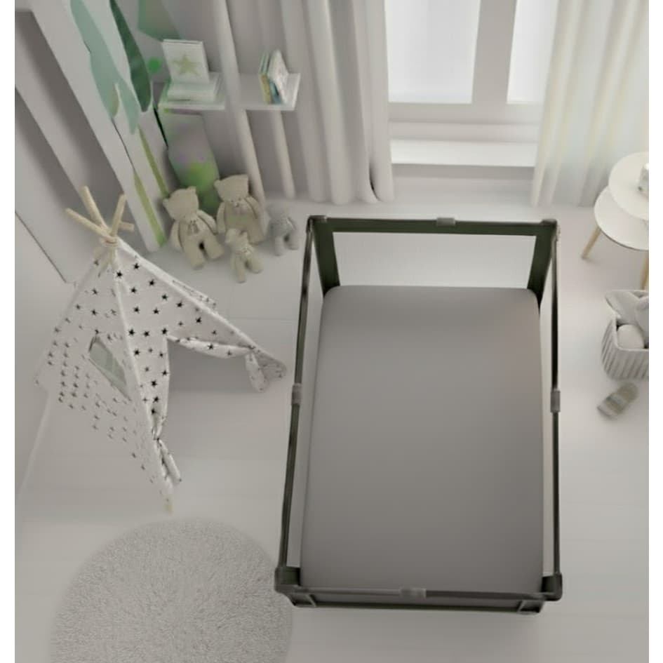 Colchonete para Cercado Chiqueirinho de Bebê - 100X75cm Percal 400 Fios Super Macio