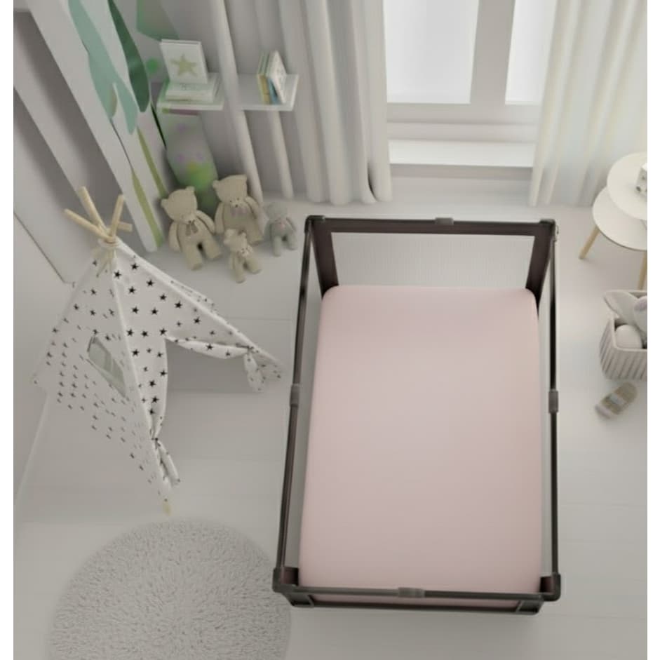 Colchonete 100X75cm Cercado Chiqueirinho de Bebê Micropercal 400 fios Super Macio
