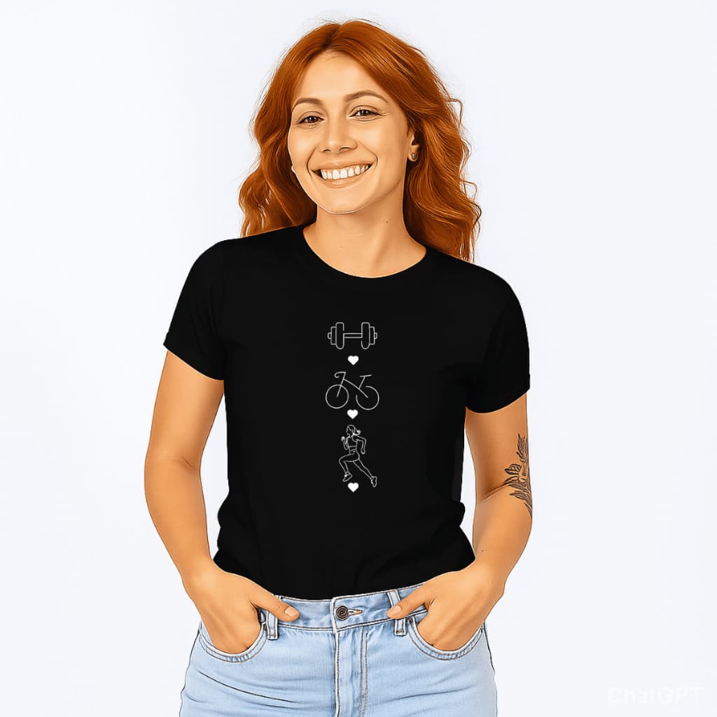 Camiseta Feminina Treino Bike Corrida Tshirt Exercícios