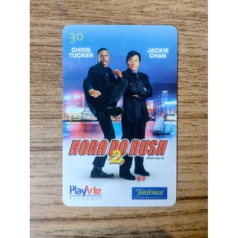 Cartão Telefônico Colecionável Filme Hora do Rush