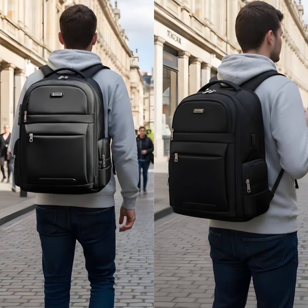 Mochila Xiaobang Zíper Bolsa Prova D'água Com Alça Reforçada Traseiro Respirável