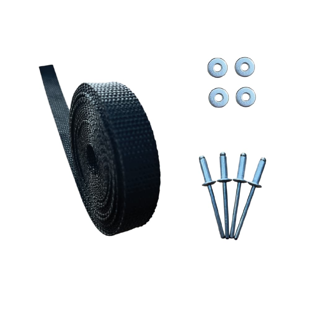 Kit Reparo Fita Preta 20mm Escada Alumínio Doméstica Banqueta Dobrável