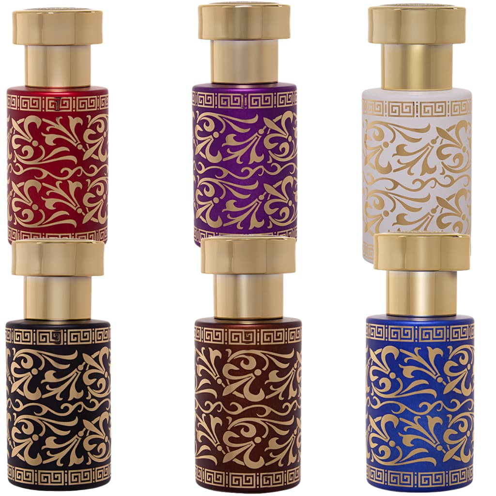 Kit Frasco Porta Perfume Gold 30ml Com Válvula Tampa Luxo Rosca 15/400