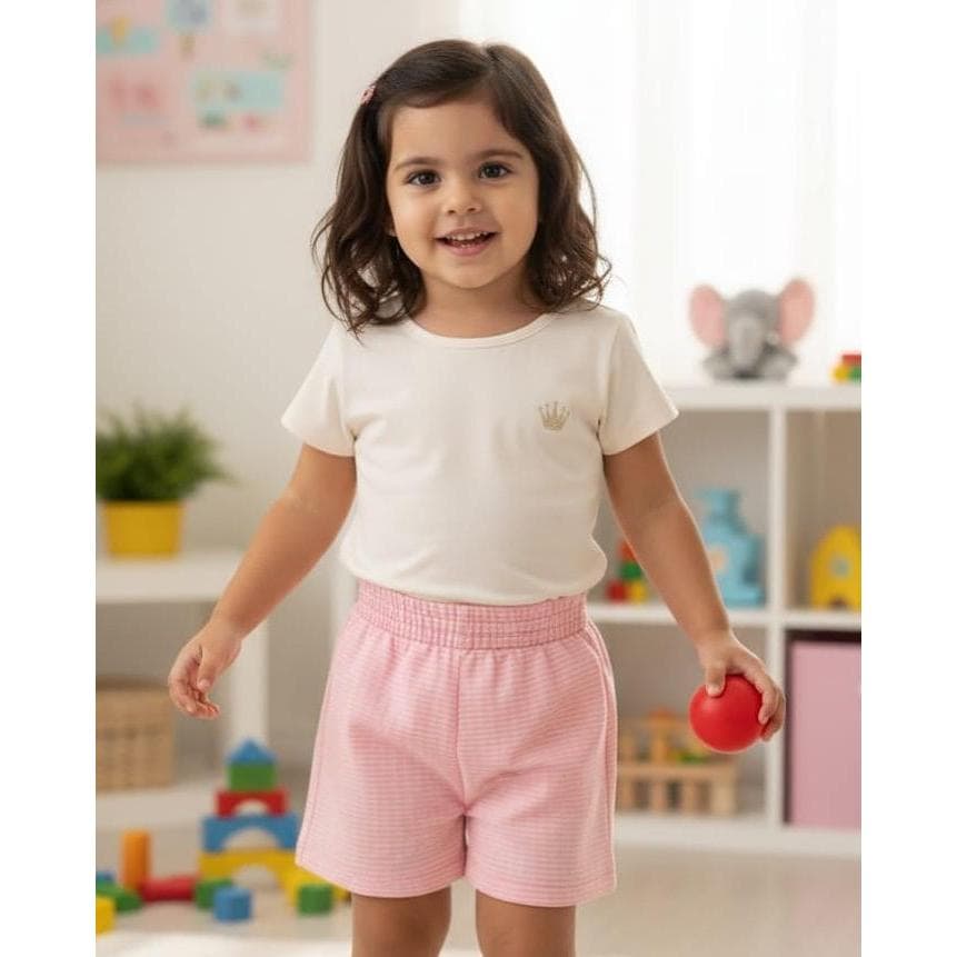 Conjunto Short e Blusa/Camisa Feminino/Masculino Infantil Estiloso e Confortável!