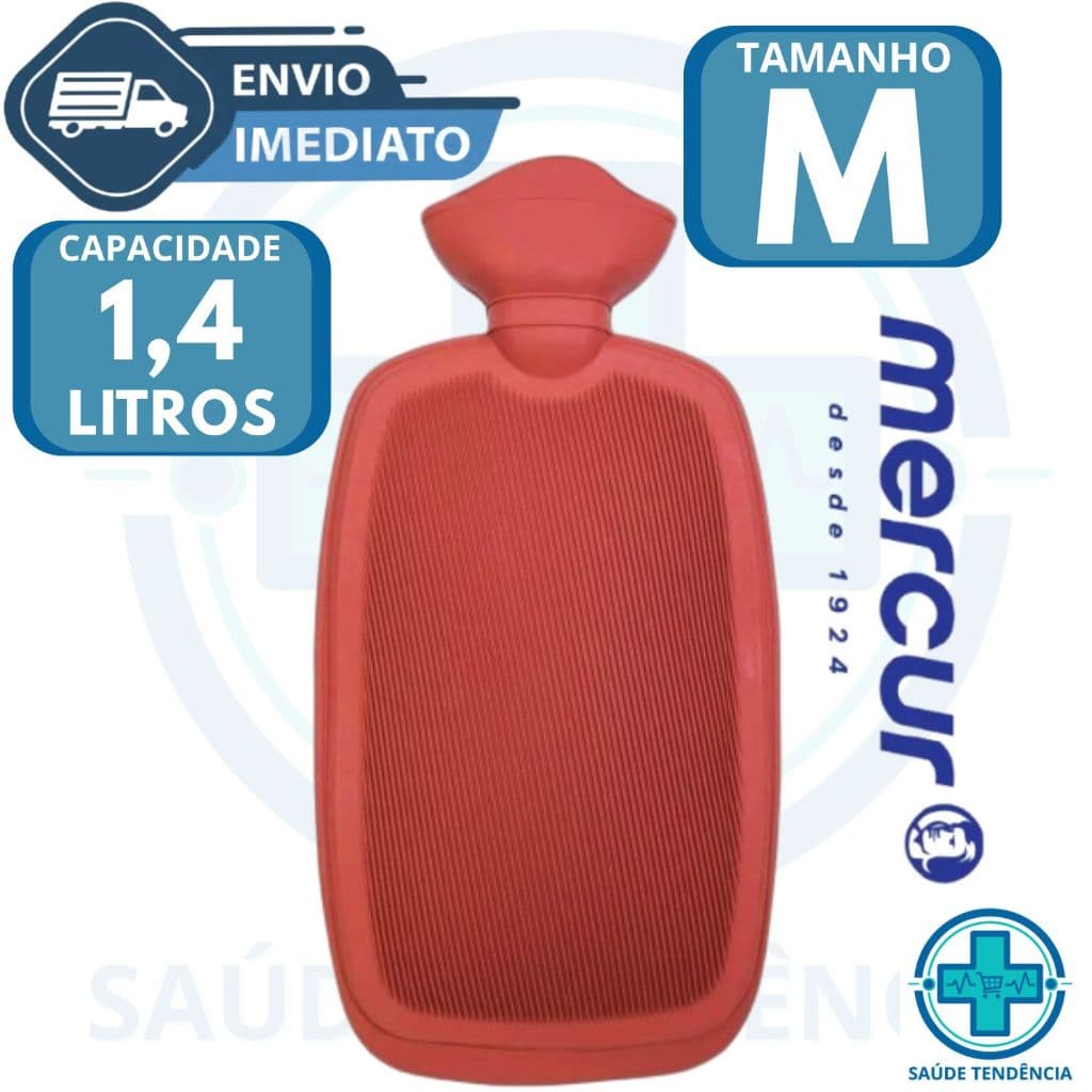 Bolsa Água Quente Média Compressa 1,4 Litros Bordo Mercur