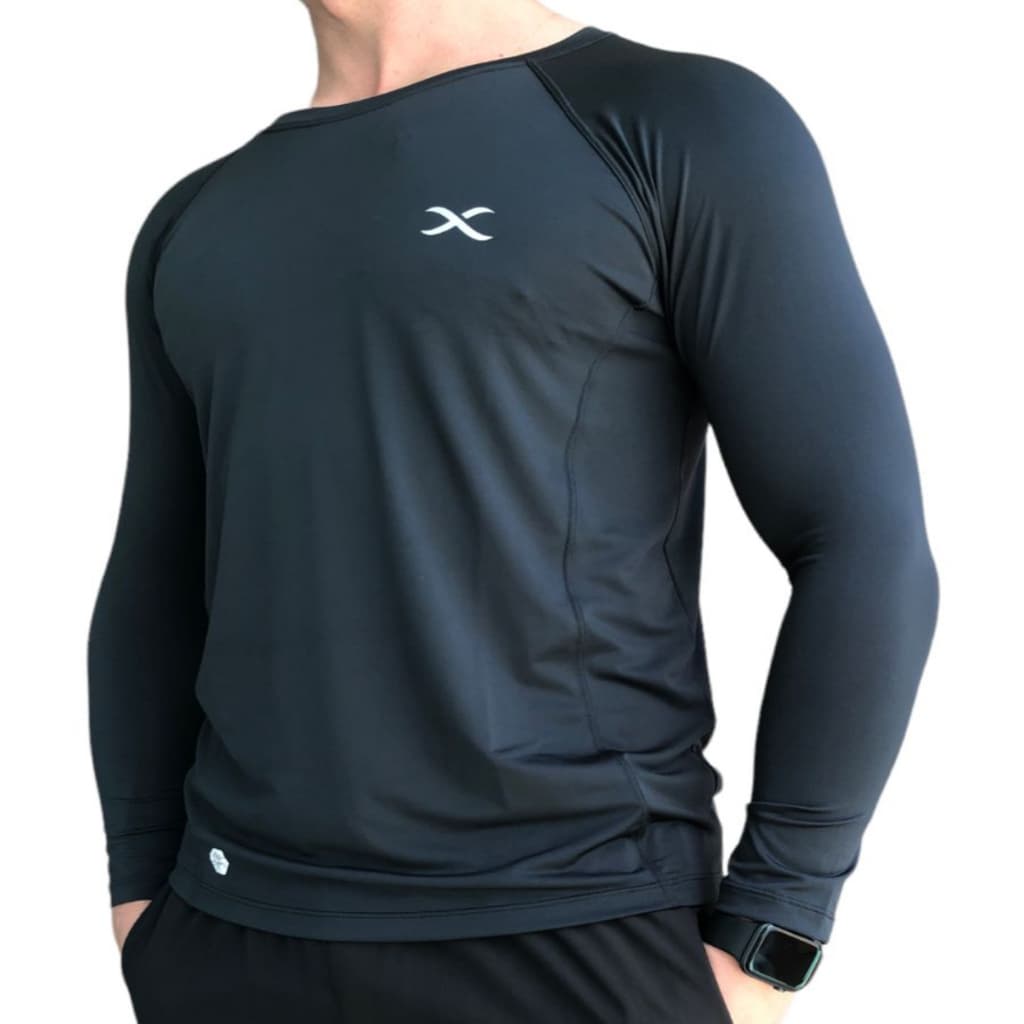 Camiseta Manga Longa Proteção UV Unissex- Ideal para Treinos e Corrida.