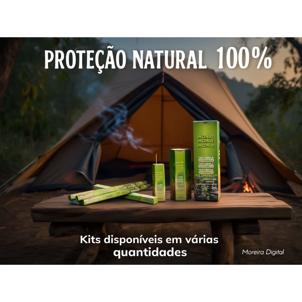 Incenso Citronela Repelente Afasta Mosquito Pernilongo Dengue - Escolha a quantidade