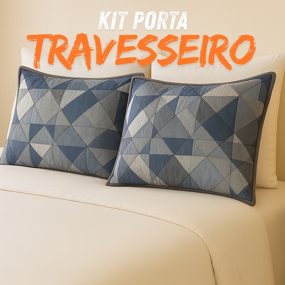 Kit 2 Capas Fronha Porta Travesseiro 50x70cm Estampada