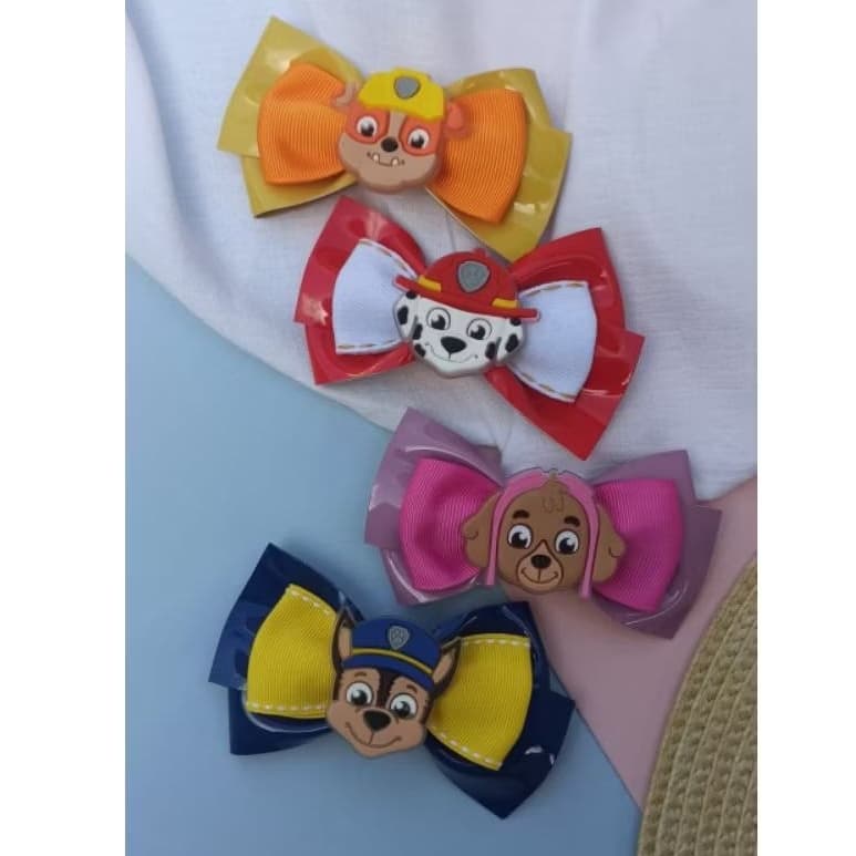 Laço infantil temático Patrulha canina/ lacinho infantil personagens Patrulha canina