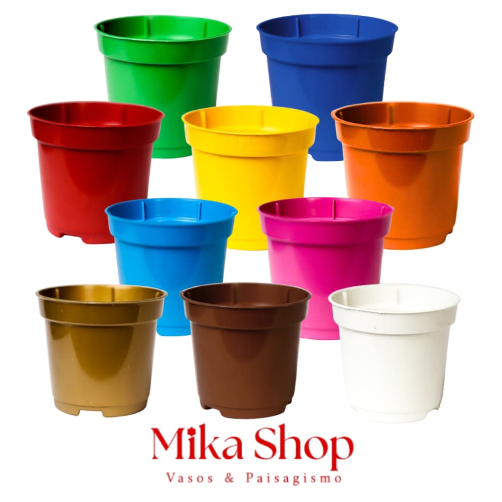 Kit 25 Mini Vasinhos Pote 6 de 80 ml Colorido Para Decoração, Festa, Suculentas, Mudas e Cactos