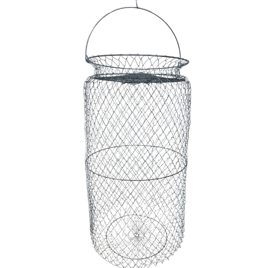 Samburá Viveiro De Arame M-15 No 7 33x70cm Pesca Prateado