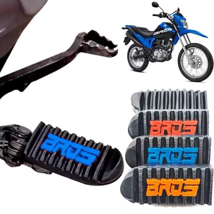 Pedaleira Esportiva de Moto Universal  Dianteiras do Estribo Para Bros Nxr 160 personalizada Par