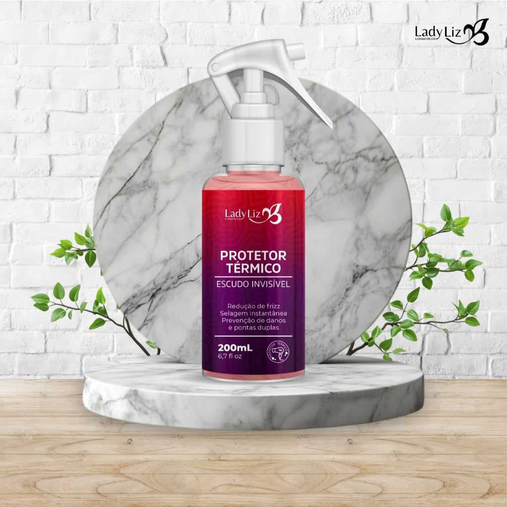 Protetor Térmico spray - Escudo Invisível 200ml - Lady Liz.