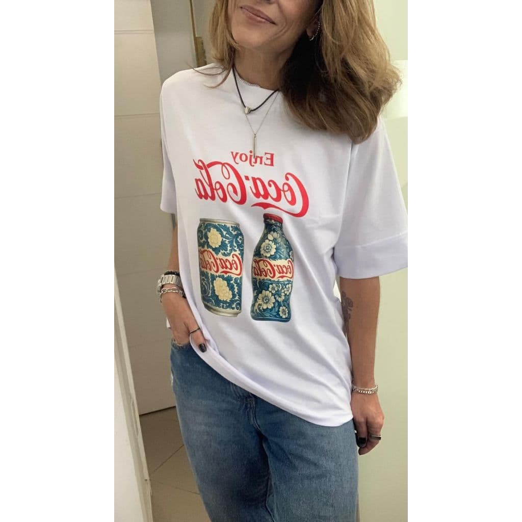 Camiseta Feminina Coca-Cola Estampada Vintage – 100% Algodão Premium - Maria Corina