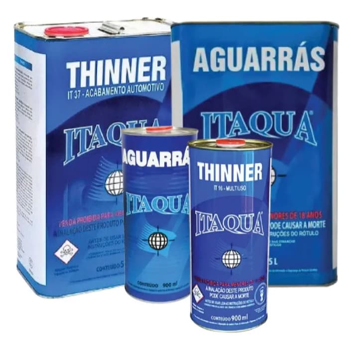 Thinner Itaqua IT016 Solvente Para Esmalte Sintético E Verniz - Diversos Tamanhos
