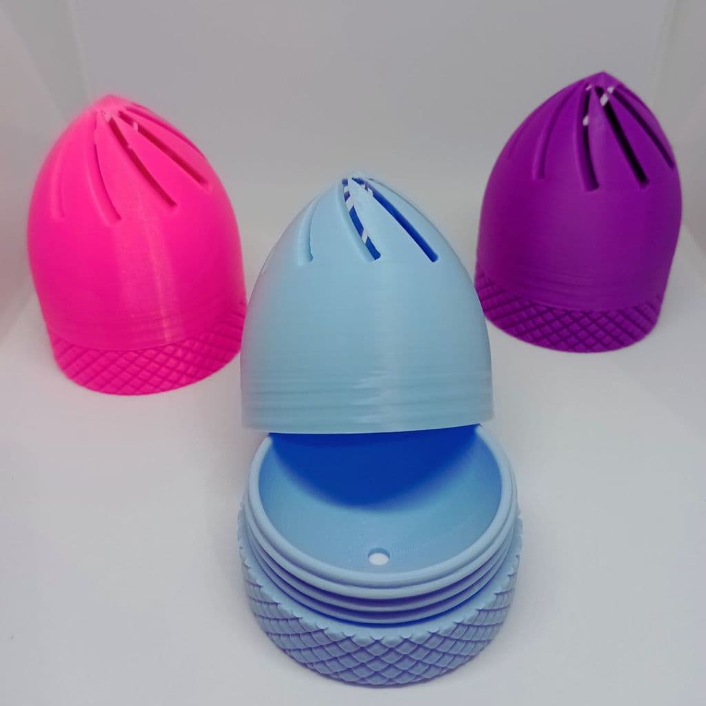 Porta Esponja de Maquiagem 3D  | Case Protetor de Esponja de Maquiagem com Ventilação